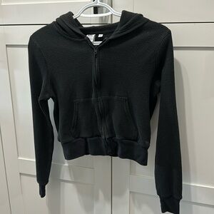 TNA waffle knit zip up